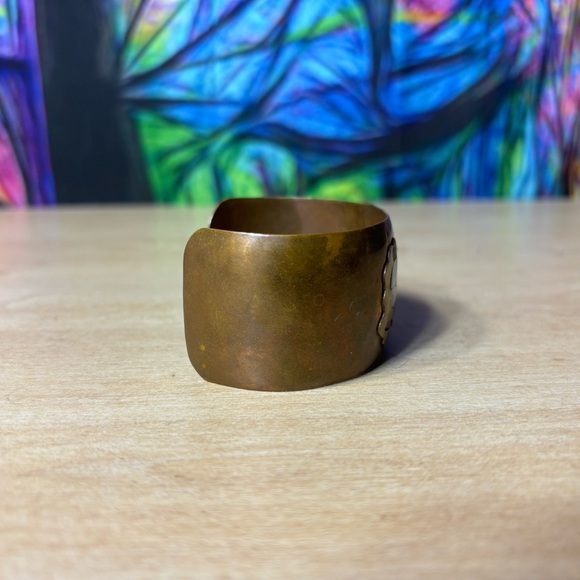 Copper & Abalone Cuff Bracelet - Picture 4 of 13